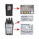 thumbnail image 5 of Walkie Talkie de espera ultralargo de 1500 mAh Estándar de la UE Negro 2 piezas, 5 of 5