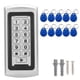thumbnail image 1 of 125KHz RFID al aire libre 2000 usuarios Wiegand 26 Control de acceso con teclado de seguridad (impermeable IP68), 1 of 13