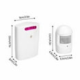 thumbnail image 2 of Miyuadkai One-To-One Split Wireless Infrared Shop Welcome Device, Infrared Wireless Alarm Motion Sensor Alert Detector, 1* Welcome Button (One-To-One), 2 of 7