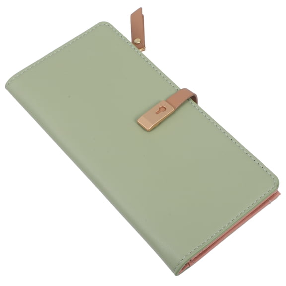 HEATSHAKING Clutch Purses For Women Purse Light Green Pu Leather 1Pack