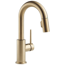 Trinsic Single Handle Pull-Down Bar / Prep Faucet in Champagne Bronze 9959-CZ-DST