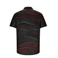 thumbnail image 4 of EQWLJWE Fishing Shirts for Men's Geometric Beach Shirts Casual Button Up Short Sleeves 3D Non Positioning Printed Shirt Party Outfit Fun Holiday Costumes for Home Leisure, 4 of 5