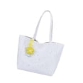 thumbnail image 4 of Bolso tote para mujer, ligero, ideal como regalo, bolso de mano grande y moderno para los artículos esenciales de vacaciones. Blanco, 4 of 8