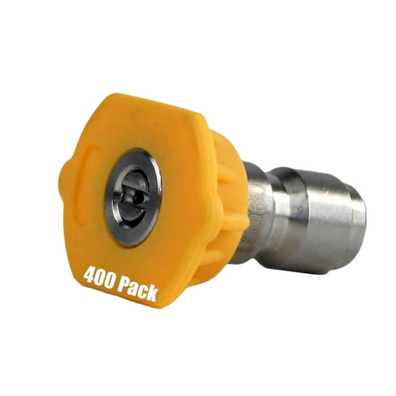 400 Pack Erie Tools Pressure Washer 1/4" Quick Connect 15 Degree 3.0 Nozzles