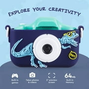 Vivitar Kidzcam Camera for Kids, Dinosaur Cam with 1080p Video and Games, Blue