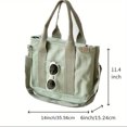 thumbnail image 4 of PEACNNG  Canvas Material Tote Bag  Casual And Stylish Shoulder Bag Perfect For Work Or Travel Use, 4 of 7