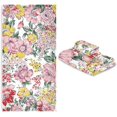 thumbnail image 6 of Coolnut 3 PCS Towel Flower Pattern Cotton Bath Towel Set (1 Bath Towel, 1 Hand Towel, 1 Washcloth) for Bathroom, Super Soft and Quick Dry Towels, 6 of 6