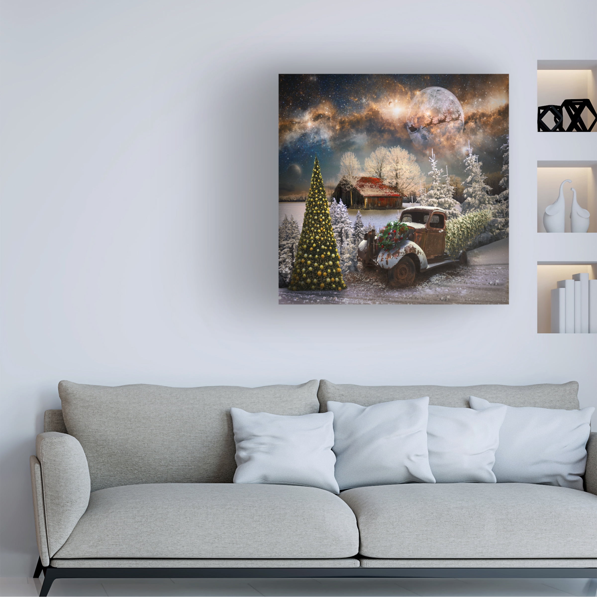 Celebrate Life Gallery 'Starry Christmas Night' Canvas Art