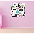 thumbnail image 1 of Vinyl Wall Decal Sticker : Paris France Eiffel Tower Mustache Poodle Bedroom Bathroom Living Room Picture Art Peel & Stick Mural Size: 20 Inches X 20 Inches -, 1 of 2