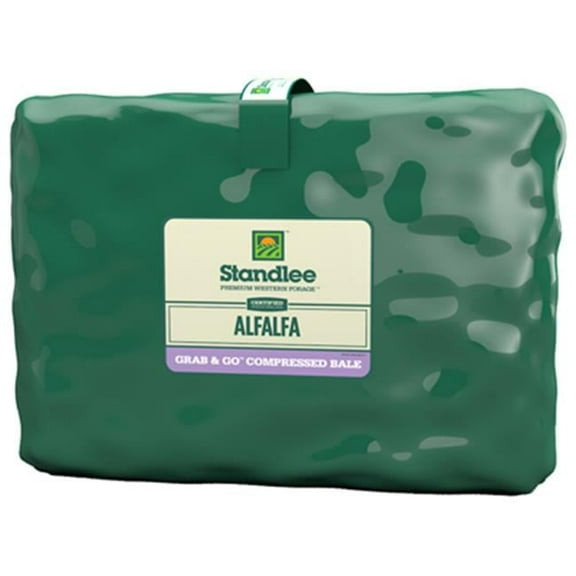 Standlee Hay Company 1100-20010-0-0 50 lbs. Certified Alfalfa Grab N Go Compressed Bale