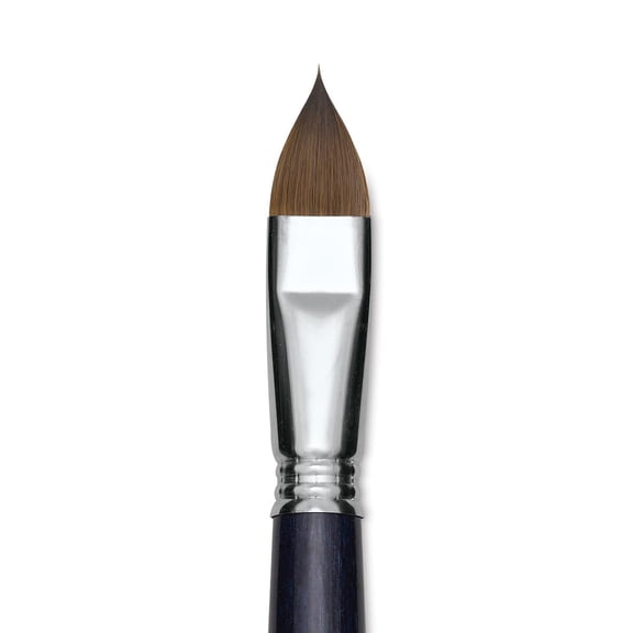 Escoda Optimo Kolinsky Sable Brush - Filbert, Long Handle, Size 18