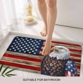 thumbnail image 3 of American Flag Door Mat&nbsp;Indoor Outdoor Entrance, Non Slip Small Rug for Kitchen Bathroom Entryway Rug, Vintage Eagle Blue Red USA Flag Washable Doormat Floor Mat for Office Home Decor 18x30 Inch, 3 of 8