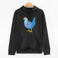 thumbnail image 2 of JEUXUS Chicken Shirt Women Cute Farm T Shirts Mom Country Causal Long-sleeved Hoodie, 2 of 4