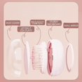 thumbnail image 4 of Retractable One-Touch Hair Cleaning Comb, Multifunctional Travel Brush for Women, Adds High Crown Volume & Detangles, Portable & Easy Clean Hair Comb for All Hair Types, Gentle Scalp Massage, 4 of 8