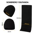 thumbnail image 3 of 3 Conjunto Gorro Bufanda Guantes Frío Tejido Lana Unisex, 3 of 8