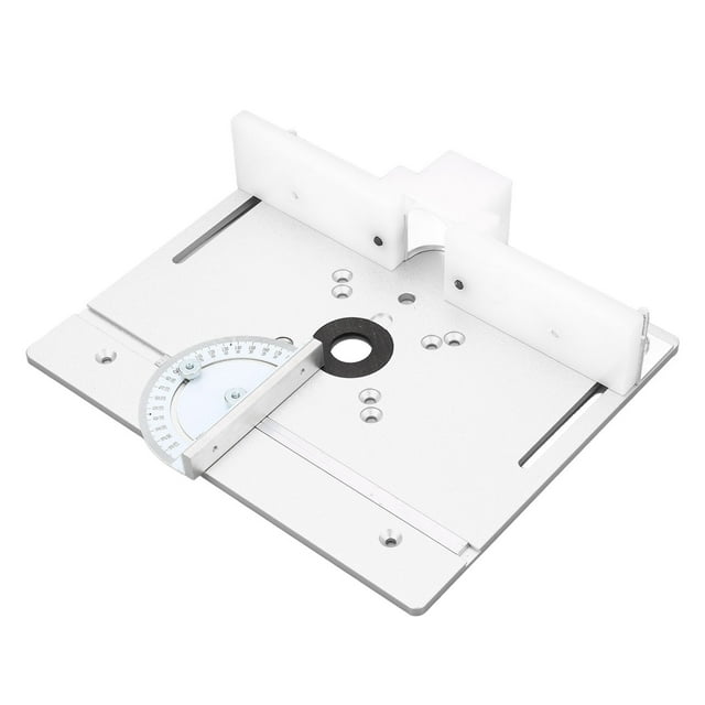 Aluminum Alloy Router Lift Woodworking Aluminum Alloy Flip Panel Edge Trimming Machine Gong Machine Panel for Making Your Own High Accurate Woodworking Router Table