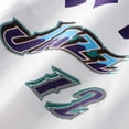 thumbnail image 4 of Men's Mitchell & Ness John Stockton White Utah Jazz Hardwood Classics Stitch Name & Number T-Shirt, 4 of 6