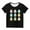 Black, variant on MeetoTime Kids Easter Eggs Print Short Sleeve Top Round Neck Comfortable T-shirt for Toddler Boys Girls