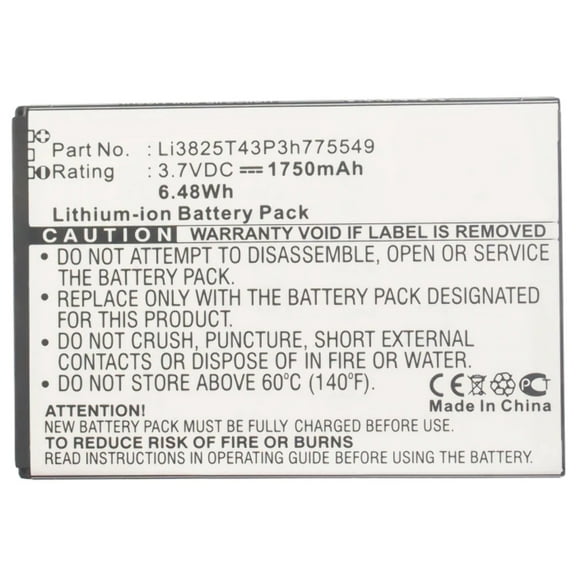 Batteries N Accessories BNA-WB-L4047 Cell Phone Battery - Li-ion, 3.7, 1750mAh, Ultra High Capacity Battery - Replacement for Amazing Li3825T43P3h775549 Battery