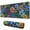 Pioneer Flower Floral-3, variant on Long Mouse Pads for Desk,Pioneer Flower Floral Print Pattern Desk Mats on Top Of Desks, Desk Mouse Pad Extra Large with 3mm Non-Slip Base and Stitched Edge for Gaming,Office,Work,Home 31.5"x11.8"