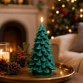 thumbnail image 5 of Christmas Tree Candle, LED Flameless Candle with Flickering Warm Light, Battery Operated Christmas Tree Shaped Candle Decor, Holiday Tabletop Ornament for Mantel Dining Room Home Party Decoration, 5 of 6