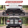 thumbnail image 4 of Yeshouse ExploreHorizon Cargo Carrier Hitch-Mounted | 60"x24"x6" Basket 500 Lb Capacity | Includes Waterproof Cargo Bag (15 Cubic Feet), Net and Straps | Fits 2-Inch Receivers | for Cars and SUVs, 4 of 8