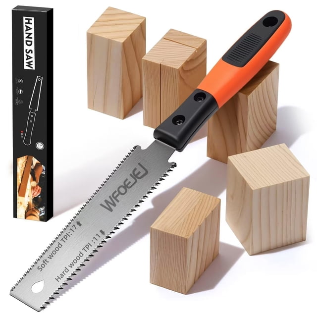 Sierra de Mano WFOEJEJ 15 cm Doble Filo Hoja SK5 Mango Suave