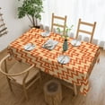 thumbnail image 2 of DouZhe Rectangular Tablecloth, Geometric Zigzag Style Table Cloth for Kitchen Dinning Tabletop, 72" x 54" Waterproof Polyester Table Cover, 2 of 8