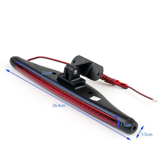 Motor Genic 28LED 12V Third 3RD Brake Tail Light High Mount Stop Car Lamp Red Light