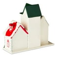 thumbnail image 4 of Trio of Houses Christmas Tabletop Decoration, Red/White/Green, 8.25" x 7", by Holiday Time, 4 of 5