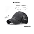 thumbnail image 4 of TOPTIE Baseball Cap Washed Cotton Mesh Back Unisex Adjustable Vintage Low Profile-Yellow Khaki, 4 of 7