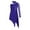 Purple, variant on Hansber Kids Girls Figure Skating Jumpsuit One Shoulder Floral Lace Long Sleeve Modern Lyrical Dance Dress Purple 10