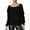 Black, variant on Seductiva Spring Tops Women's Long Sleeve Shirts Workout Women Casual off Shoulder Long Sleeve Solid Loose T Shirt Blouses Tops Breathable & Easy Care Fabric Outfits Workout
