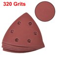 thumbnail image 3 of Unique Bargains Mouse Detail Sander Sandpaper Pads Flocking Sanding Paper 6 Hole 320 Grits 15pcs, 3 of 5