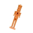 thumbnail image 2 of Escultura de cascanueces, adornos navideños, artesanías, adorno de cascanueces de madera coleccionable para chimenea de fiesta naranja, 2 of 9