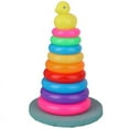 thumbnail image 1 of EASTIN Baby Toy Duck Stacking Ring Toy Kids Toss Stacking Up Early Learning Toy with 9 Colorful Rings and 1 Duck, 1 of 5
