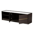 thumbnail image 5 of Bowery Hill Contemporary Wood TV Stand for TVs up to 63" in Dark Brown/Gold, 5 of 10