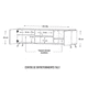 thumbnail image 5 of Mueble para TV Italy Blanco Nordico Centro de entretenimiento HOGARE Italy, 5 of 11