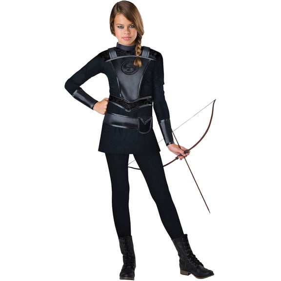 InCharacter Costumes Warrior Huntress Halloween Fantasy Costume Female, Teen 14-17, Black