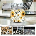 thumbnail image 6 of Yayeee Ashtray with Lid for Cigarette Smokeless Stainless Steel Home Ash Holder, White Watercolor Sunflowers, 6 of 7