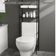 thumbnail image 5 of Toallero Mueble Organizador Baño Rack Estante Sanitario Color Negro, 5 of 5