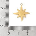 thumbnail image 3 of 304 Stainless Steel Pendants with Rhinestone Star Charms PVD Vacuum Plating Real 18K Gold Plated 20x18x3mm Hole: 1.5mm, 3 of 3