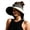 Beige, variant on Women's Spring Summer Woven Patchwork Sun Hat Wide Brim with Front Fringe Surrounding Tie‑Up UV Protection Beach Cap Beige Free Size