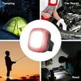 thumbnail image 4 of Luz de trabajo LED recargable con imán y USB, luces de inspección para taller en casa, camping al aire libre, senderismo 10,7*9,4*4,2 cm (rojo) JM, 4 of 4