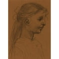 thumbnail image 3 of Pierre Puvis de Chavannes 11x14 Black Modern Framed Museum Art Print Titled - Girl's Head II, 3 of 5