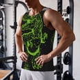 thumbnail image 5 of Cauagu DINOSAUR IN SPACE Print Men's Sleeveless Muscle Shirts,Tank Tops Quick Dry Workout Tank Top Gym Muscle Tee Fitness Bodybuilding T Shirt for Men-X-Large, 5 of 7