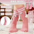 thumbnail image 3 of Bocaoying 4Pairs Magnetic Hand Holding Socks, Funny Couple Silly Socks, Funny & Crazy Silly Socks for Women, Girls, 3 of 8