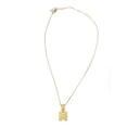 thumbnail image 2 of Collar con dije de oro laminado letra brillos M, 2 of 4