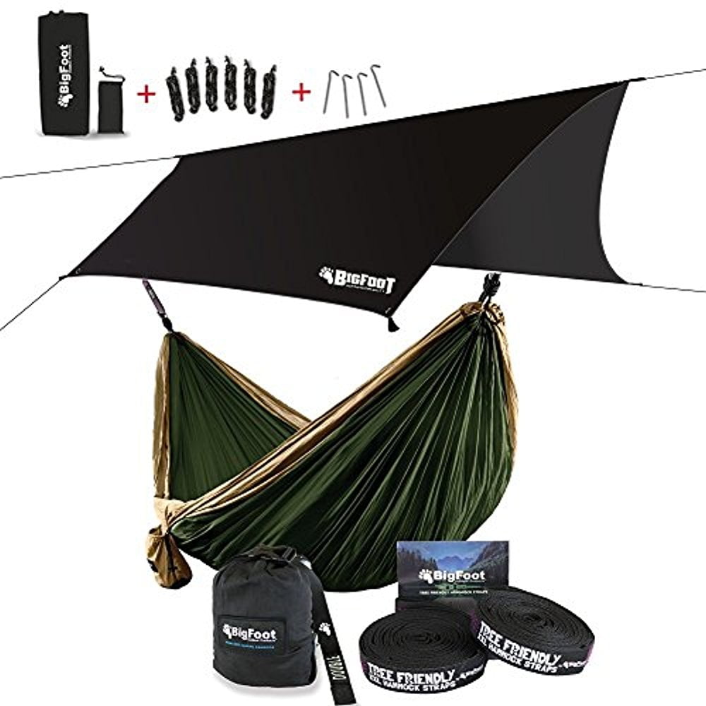 Bigfoot Outdoor “ Colossus Hammock Rain Fly “ 12 feet centerline “ Stakes & Guy Lines... by Bigfoot Outdoor Products