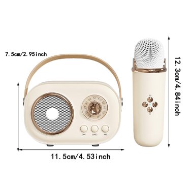 Move2Play Kids Karaoke Machine With 2 Mics - Bluetooth Portable Singing Machine With 20+ Preloaded Songs